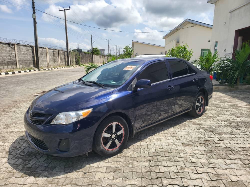 Toyota Corolla front view after delivery in Nigeria